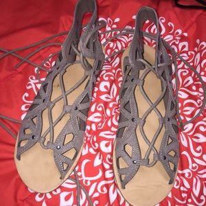 Tie up sandals